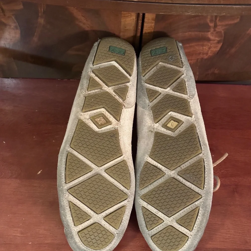 Sperry Beige Suede Moccasin Loafers